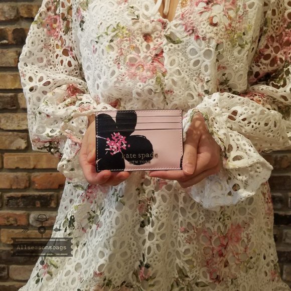 Kate spade SMALL card holder GRAND FLORA NWT - Picture 1 of 5